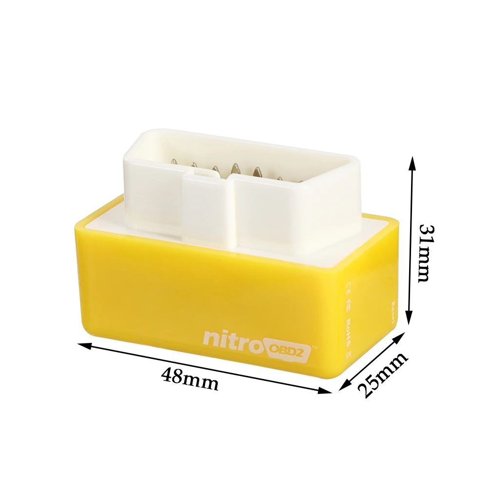 Nitro OBD2 чип блок настройки автомобиля универсальный силовой двигатель ECU вилка пластиковый бензиновый remaps производительность мини розетка интерьерное оборудование