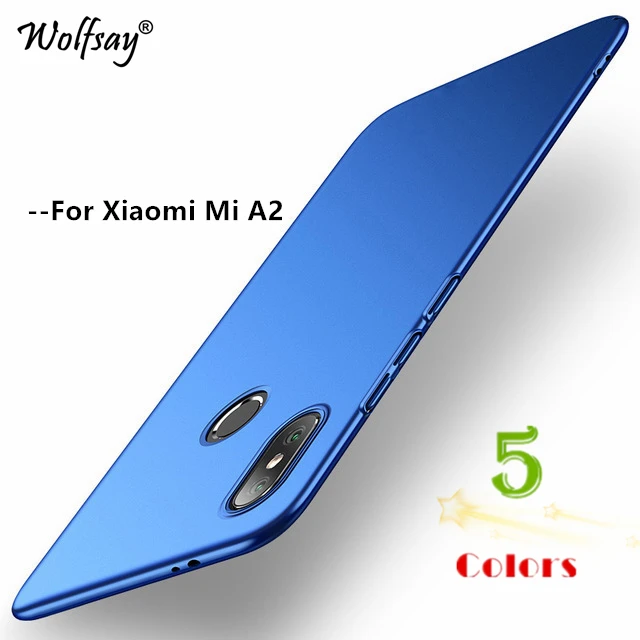 

Wolfsay Cover Xiaomi Mi A2 Case Ultra Thin PC Armor Hard Back Phone Case for Xiaomi Mi A2 MiA2 Cover Xiaomi Mi 6X Mi6X Coque