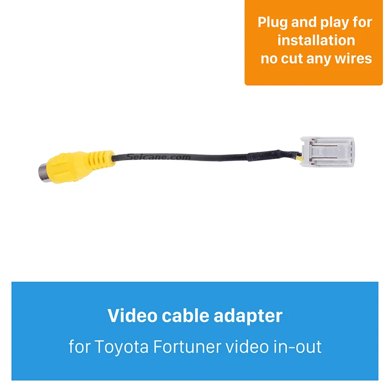 Seicane Top Video in-out Interface Audio Cable for Toyota Fortuner | Автомобили и мотоциклы