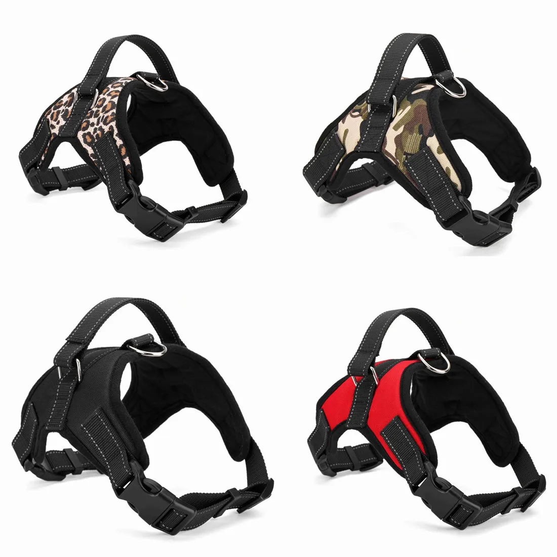 2019 New Oxford Heavy Duty Dog Pet Harness Collar Padded Extra Big