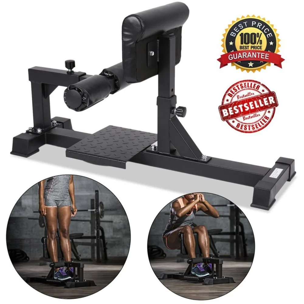 

Newest Adjustable Back Pad Sissy Squat Bench Professional Squat Rack Strength Training Bench Durable Workout Device