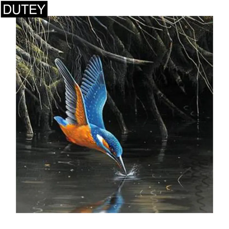 

Full Square/Round Drill 5D DIY Diamond Painting"Bird prey" Embroidery Cross Stitch Mosaic Home Decor Gift JCC