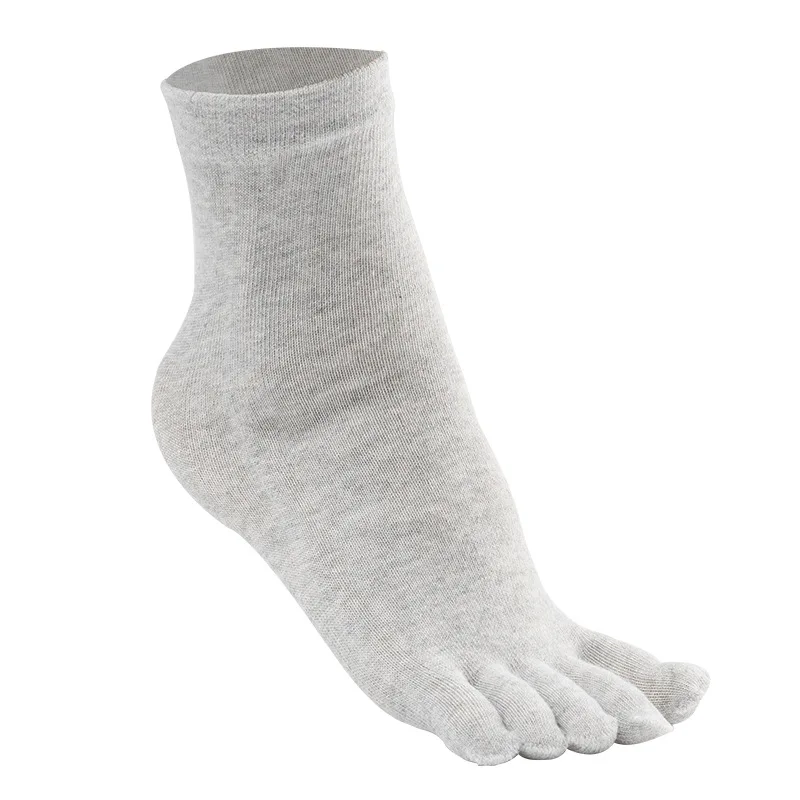 

Spring Autumn Cotton Men Sports Toe Socks Running Breathable Sweat-absorption Five Fingers Socks Male Soft Athletic Sox HEQ537