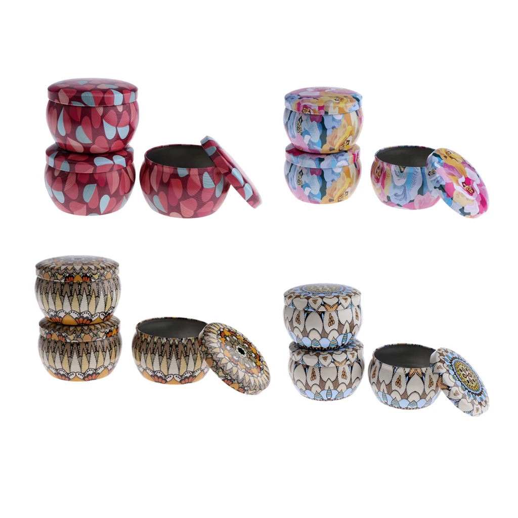 

12Pcs Candle Tin Jars Empty Reusable Tin Cups Candy Containers for DIY Homemade Tealights Travel Storage Sweets Gifts