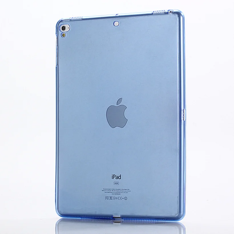Для iPad Чехол iPad 6-го поколения чехол для планшета для iPad 9,7 роскошный кристально прозрачный силиконовый чехол для iPad 9,7 чехол - Цвет: Синий
