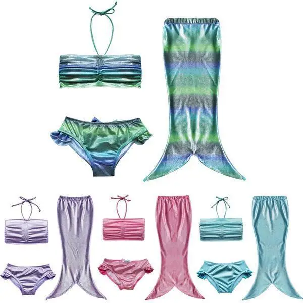 

bathing suit The Little Mermaid Tail Costume Princess Ariel Children mermaid tails for swimming Cosplay Kids for Girls Swimsuit