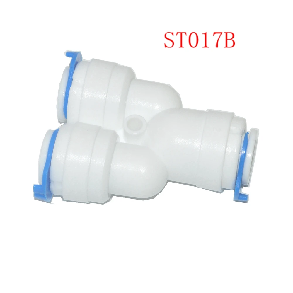 Равного типа Y 1/4 "трубка OD быстрое соединение фитинги для аквариума RO водная