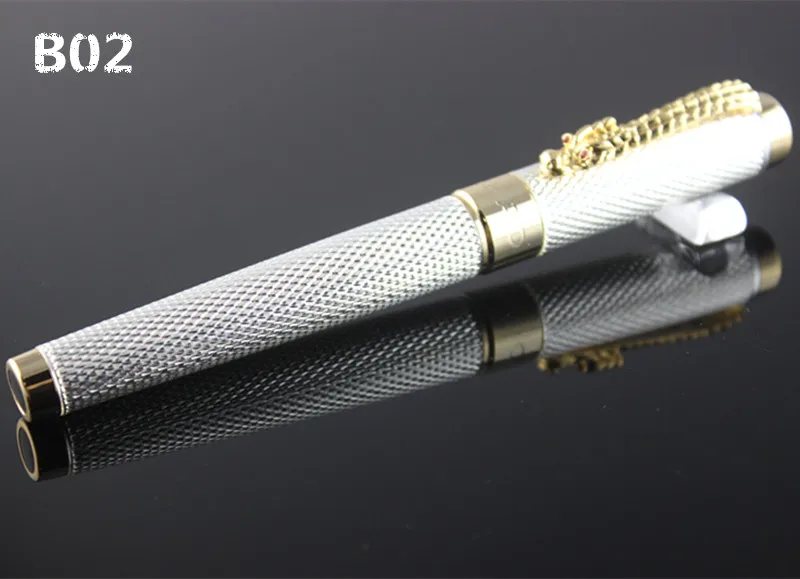 1 шт./лот JINHAO шариковая ручка 1200 Canetas Серебряный Золотой зажим для ручки бизнес-руководителя быстрое письмо ручка роскошная ручка 14.*1,4 см - Цвет: S