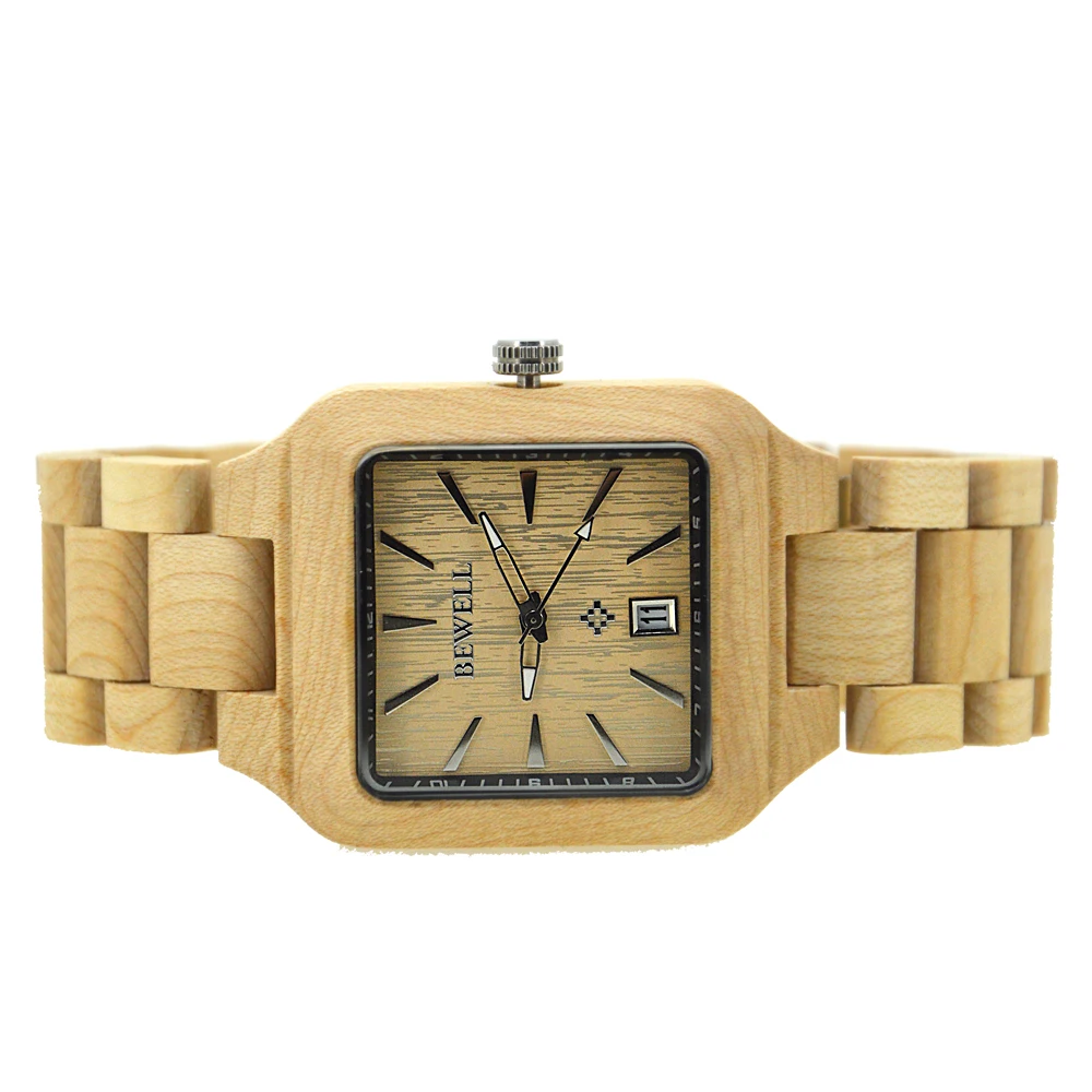 BEWELL WOODEN WATCH