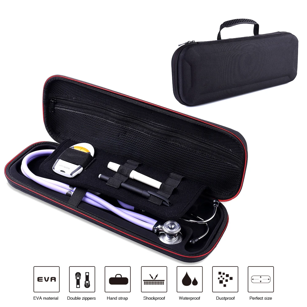 

EVA Carrying Cover Case for 3M Littmann Classic III/MDF/ADC/Omron Stethoscope/Thermometer/Pulse Oximeter and other Accessories