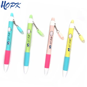 

1Pcs Cute Kawaii Erasable Pen With Eraser 0.5mm Blue/Black Ink Pen for School Office Supplies Writing Tool Stationery