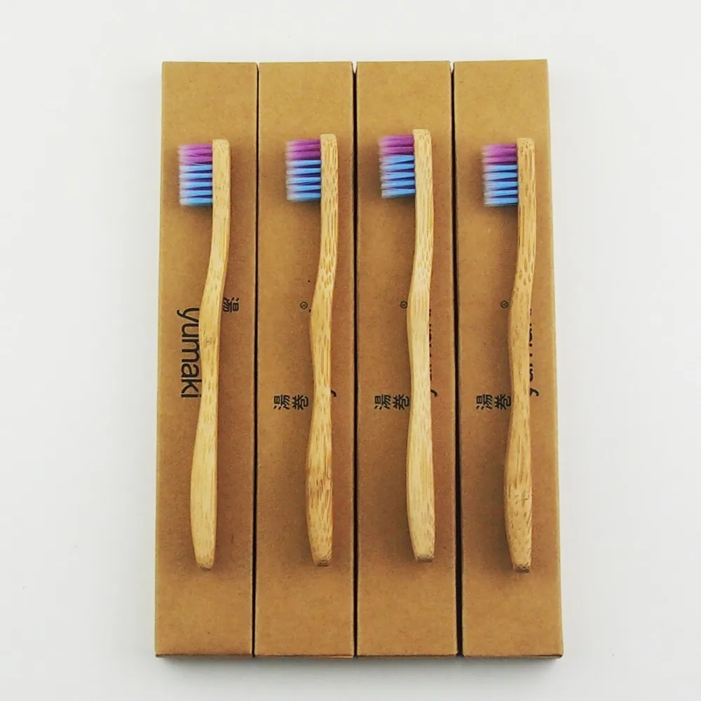 Детская зубная щетка из бамбукового волокна 50 шт./лот|wood toothbrush|bamboo toothbrushtoothbrush bamboo