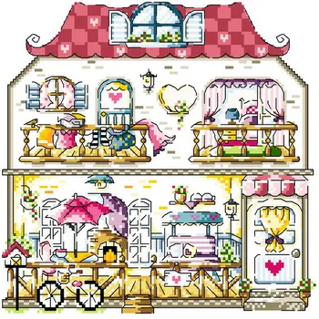 

Gold Collection Lovely Counted Cross Stitch Kit Petite House Window Home SO
