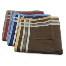 Мужской классический клетчатый платок Comft мягкий хлопок смесь 40*40 см Высокое качество