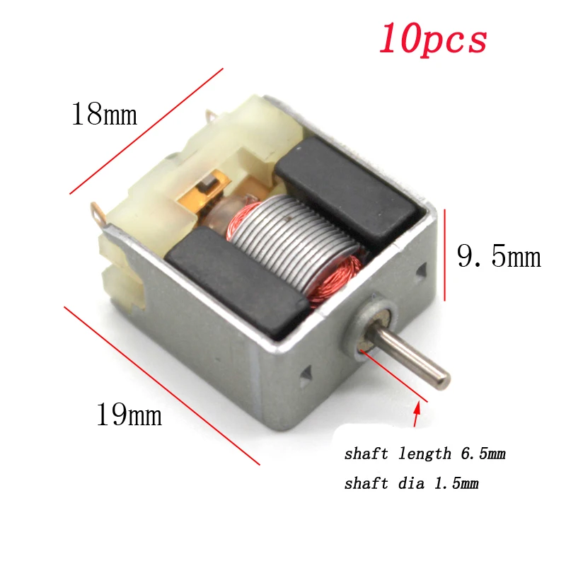 10 шт. 020 Микро Мини Мотор DC 3V вал Dia 1 5 мм Двигатели двигателя для DIY модели игрушек