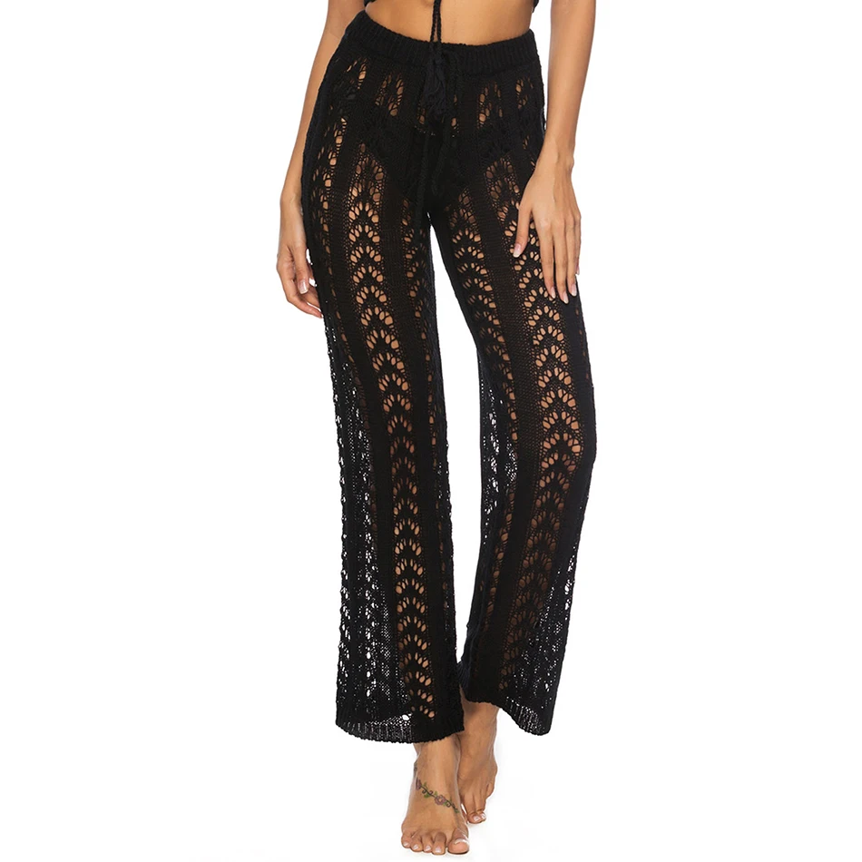 Blesskiss Crochet Beach Pants Cover Up 