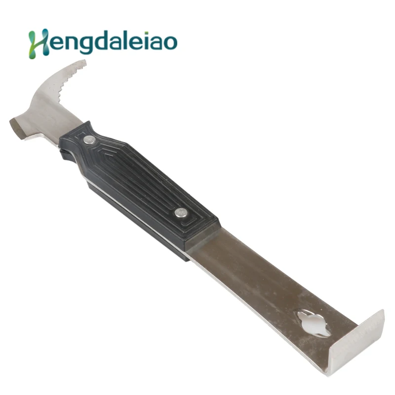 

High Quality Multi-function Stainless Steel J - type Plastic Handle Hive Tool HDHT-009