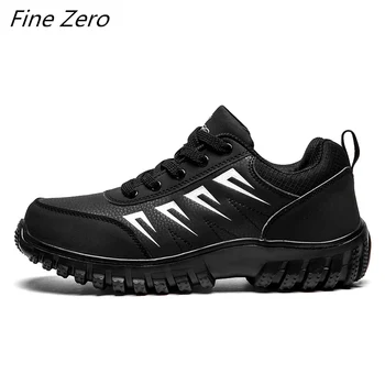 

New Men's Leather Sport Sneakers Waterproof Breathable Hiking Shoes Outdoor Mountain Climbing Trekking Boots Ankle Hunting Shoes