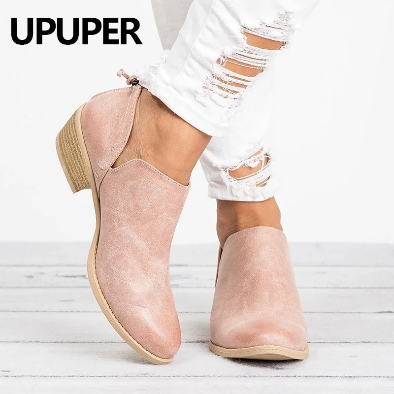 

2018 New Fashion Ankle Boots For Women Slip-on Zipper Decoration Chelsea Women Boots Pointed Toe Shoes Woman Plus Size:35-43