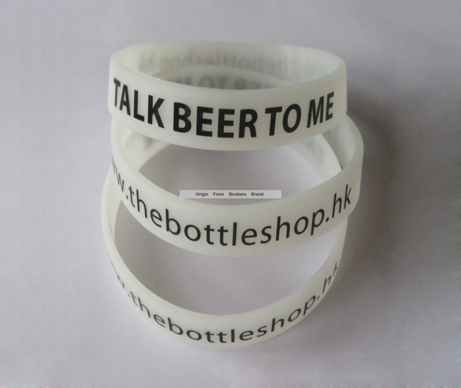 customized Beer Club Advertise Promotion Gift Wristbands logo Custom