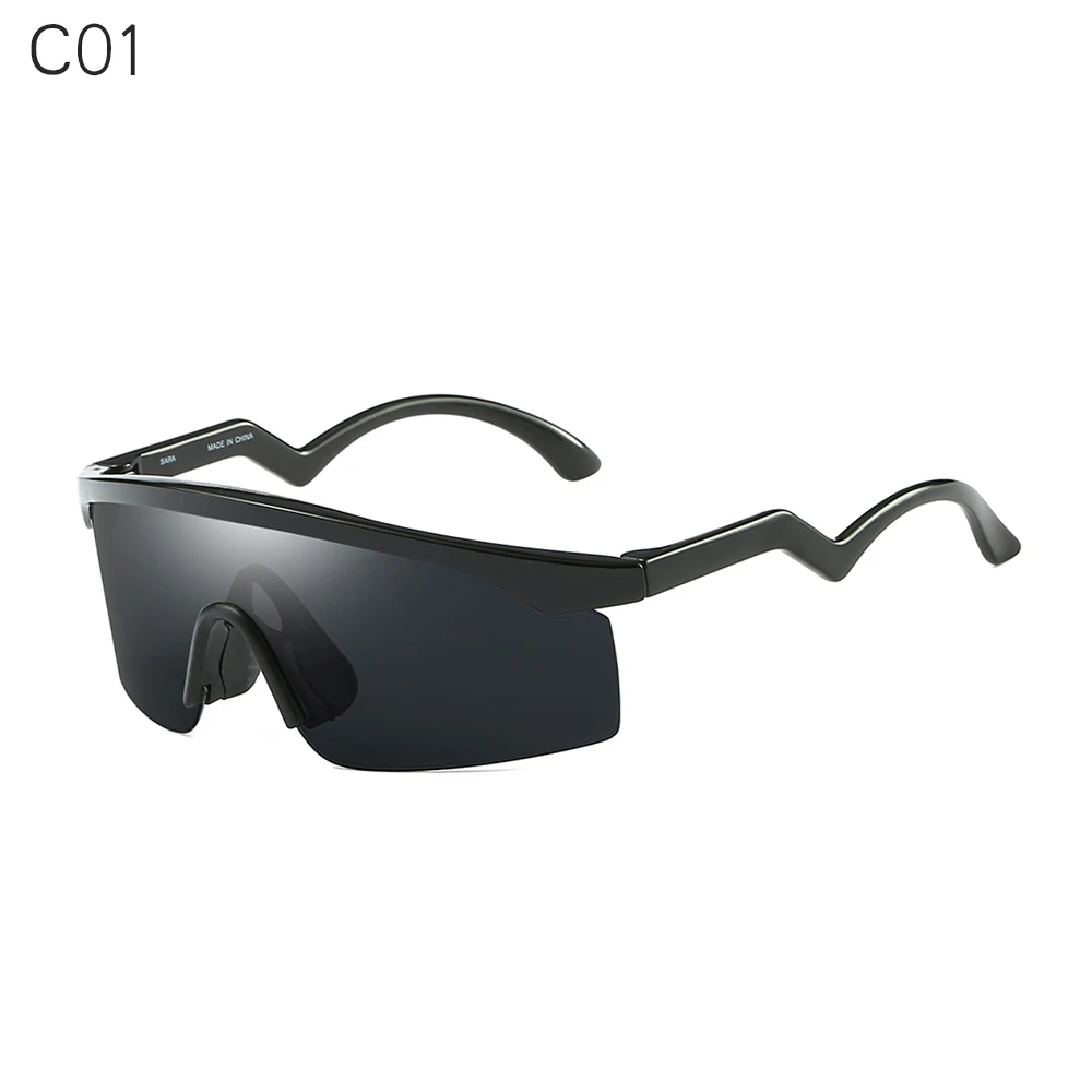 SARA, брендовые дизайнерские уличные солнцезащитные очки, мужские Защитные солнцезащитные очки, женские спортивные стильные очки, Oculos Gafas de sol, УФ очки - Цвет линз: C1