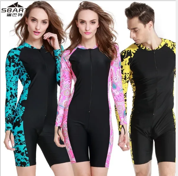 

Sbart diving suit lycra wetsuit sailing clothing one piece jumpsuit long sleeve bodysuit surfing swimsuit scuba swimwear