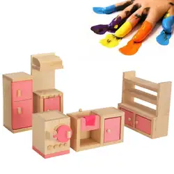 1 комплект 1:12 Миниатюрный Кукольный дом деревянная мебель детская игра игрушки подарок для кукольного домика жизни сцена Декор