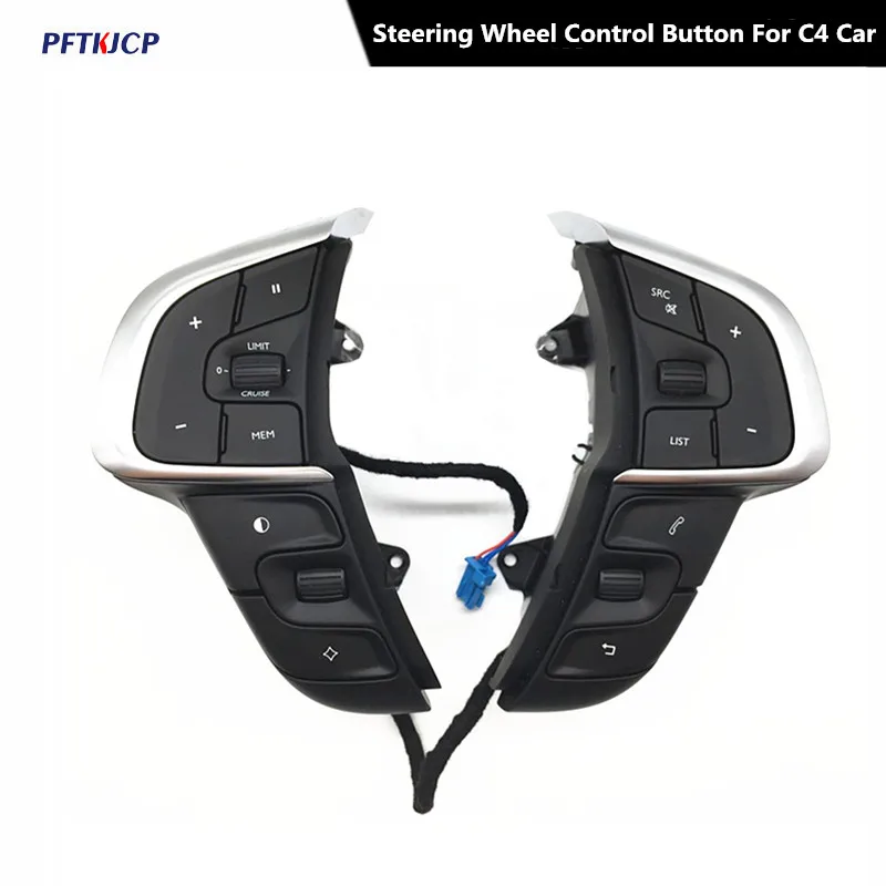 

Car Steering Wheel Buttons For Citroen C4 C4L Cruise Control Switch Phone Buttons Volume Buttons Accessories