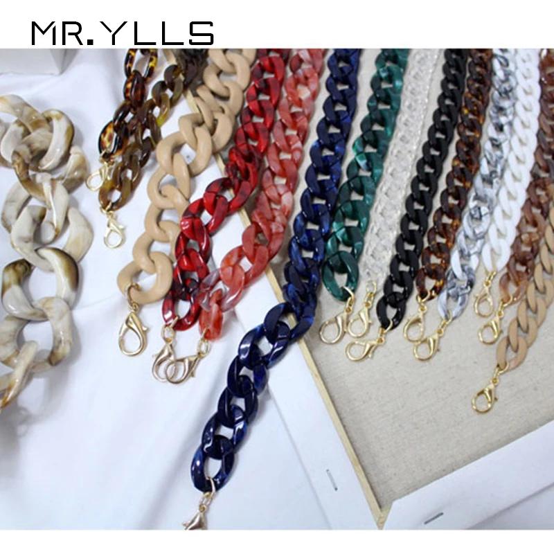 

casual Resins Acrylic Bag Strap Woman Shoulder Strap Acrylic bags Purse Belt handbags Accessorie Detachable Resin Handbag Belts