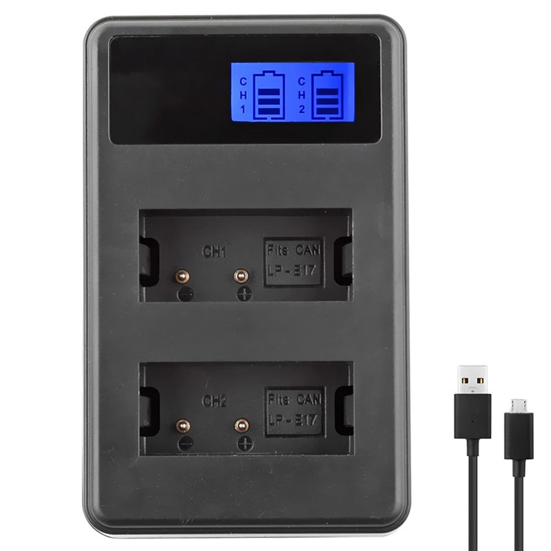 

Applicable For Canon Lcd Camera Battery Lp-E17 Charger Mini Single Digital Camera M3/M5750D/77D Dual Charger