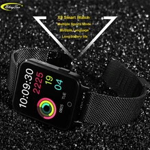 X9 1.54 inch Multi-Touch Screen IP68 Waterproof Smart Watch Heart Rate Monitor Smartwatch Sports Smart Bracelet for IOS Android