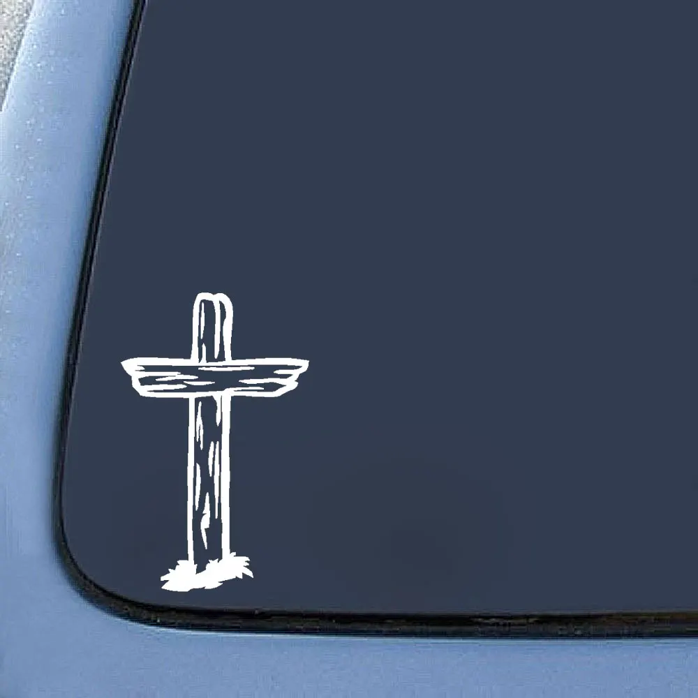 42550 10cm15cm Vinyl Sticker Decal Faith Jesus Cross Decal For Car Truck Window Wall Laptop Ipad Tool Boxes Macbook Bumper Stickers