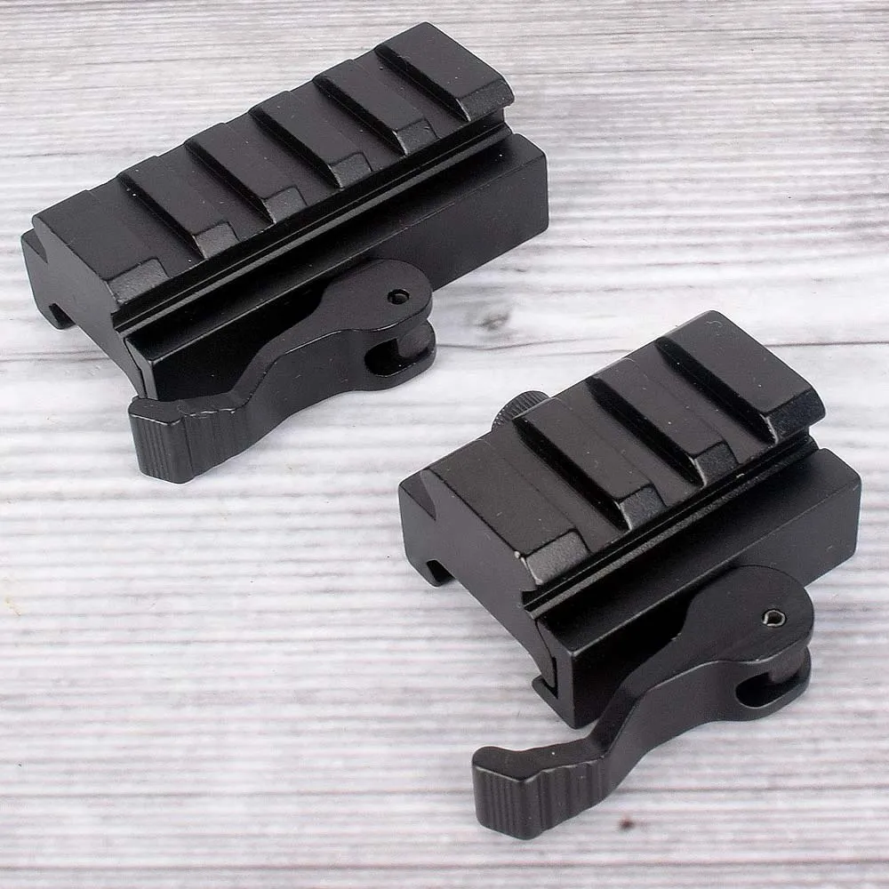 

3 Slot 5 Slot Quick Release Detach QR QD 1/2" INCH Mini Riser Block Mount QD Cam Lever For 20MM Picatinny Rail+Wrench