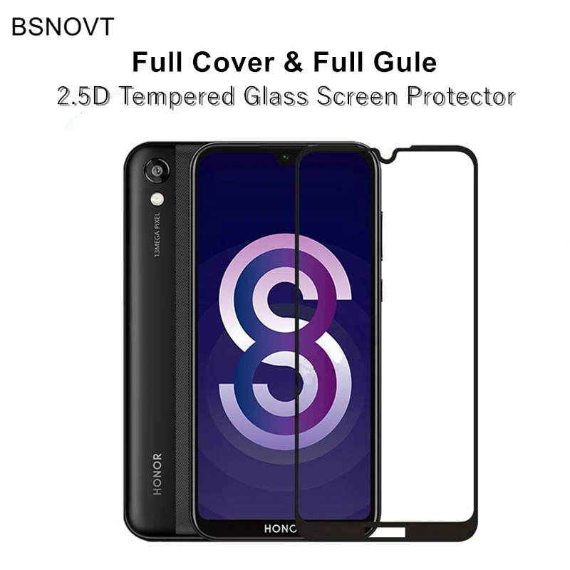 

2pcs Full Cover & Full Glue Screen Protector For Huawei Y5 2019 Glass Full Cover Tempered Glass Honor 8s Film Y5 2019 / Honor 8s