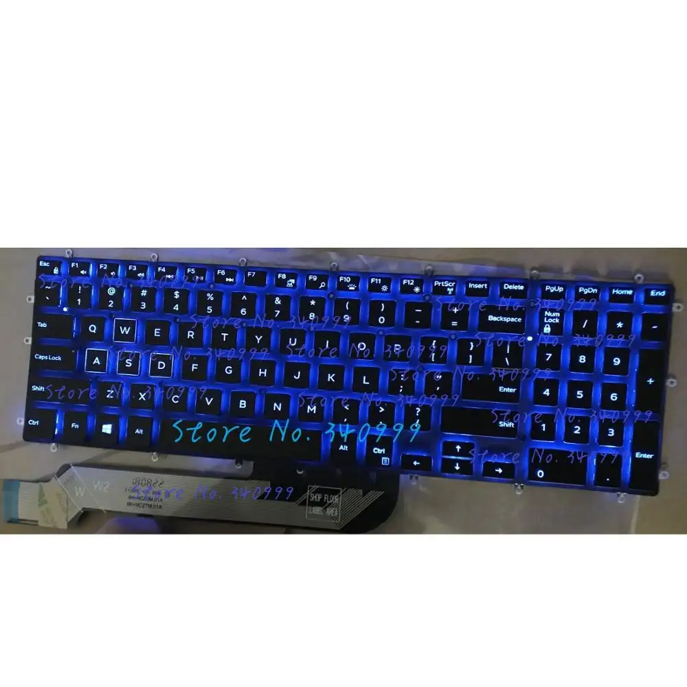 Оригинальная новая клавиатура для Dell Inspiron 15 5565 5567 Gaming 7566 7567 US с