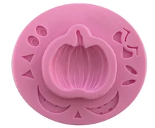 Moule d'halloween en Silicone pour bonbons au chocolat, forme de citrouille amusante, outil de décoration de gâteau Fondant de fête, à faire soi-même, K137