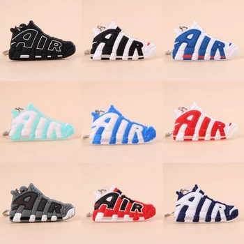 

Keychain Mini Silicone AIR Shoe Key Chain Woman Men Kids Gift Key Ring Basketball Sneaker Porte Clef