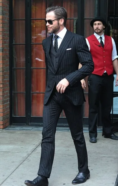 Groomsmen-Black-with-White-Stripe-Groom-Tuxedos-Peak-Lapel-Men-Suits-Wedding-Best-Man-Jacket-Pants.jpg_640x640