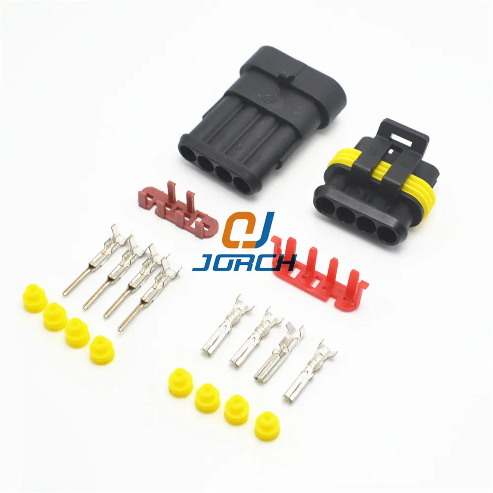 Buy 4 Pin Way AMP Sealed Waterproof Electrical Wire