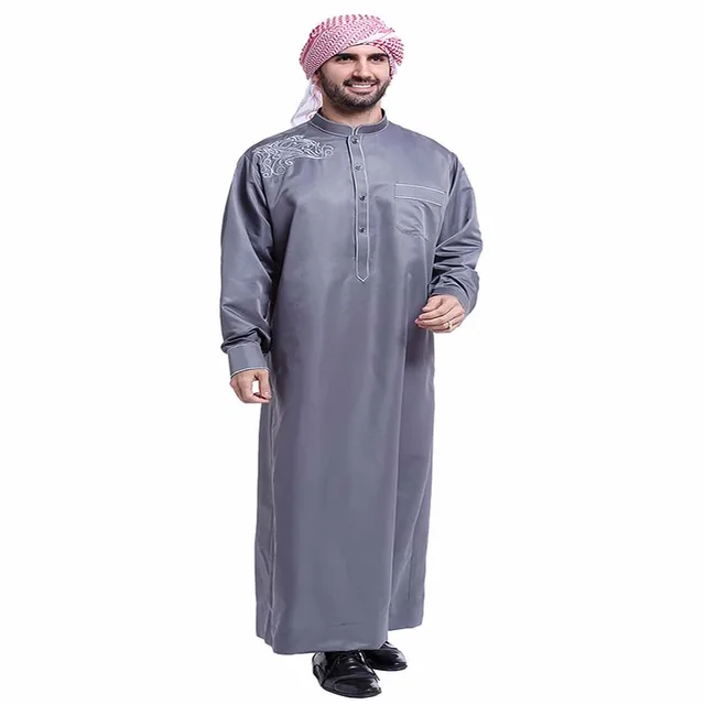 Malaysian Muslim Clothing Arab Middle Eastern Men's Robes Muslim Dress