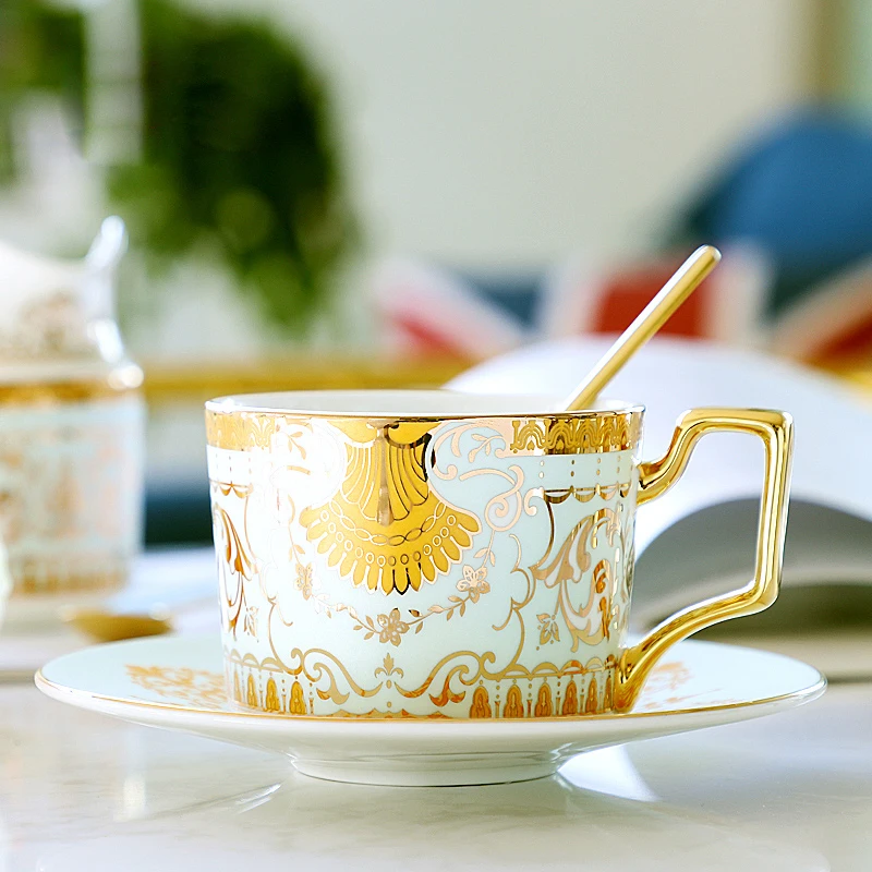 

European Bone China Phnom Penh Coffee Cup and saucer English afternoon tea set espresso cups Home Party Drinkware