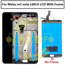 Meizu m3 note, ЖК-дисплей, дигитайзер, сенсорный экран, запасные части для мобильного телефона, 5," Meizu L681H M681H, ЖК-дисплей в сборе с рамкой