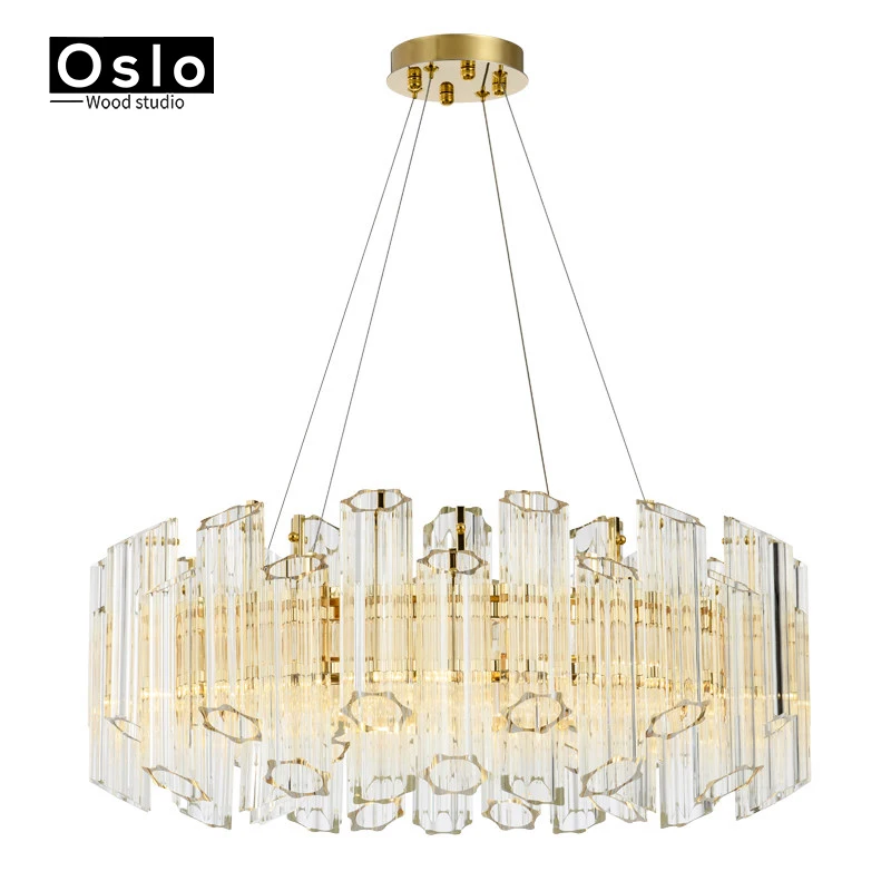 Plum glass G9 Modern Gold LED Chandelier Lighting Fixture Crystal Chandeliers Lustre Dining Room Lamp For Decoration | Лампы и