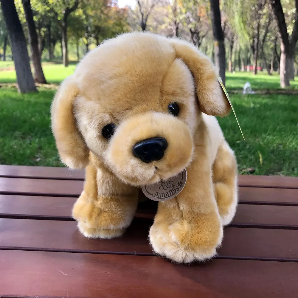 Kawaii модель плюшевого животного собака дети игрушки Золотой ретривер подарок