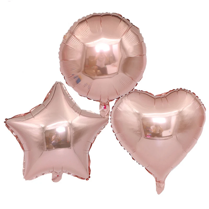 

10pcs 18 inch rose gold red pink Love Foil Heart Helium Balloons Wedding Birthday Party decor Valentine's Day Globos Supplies