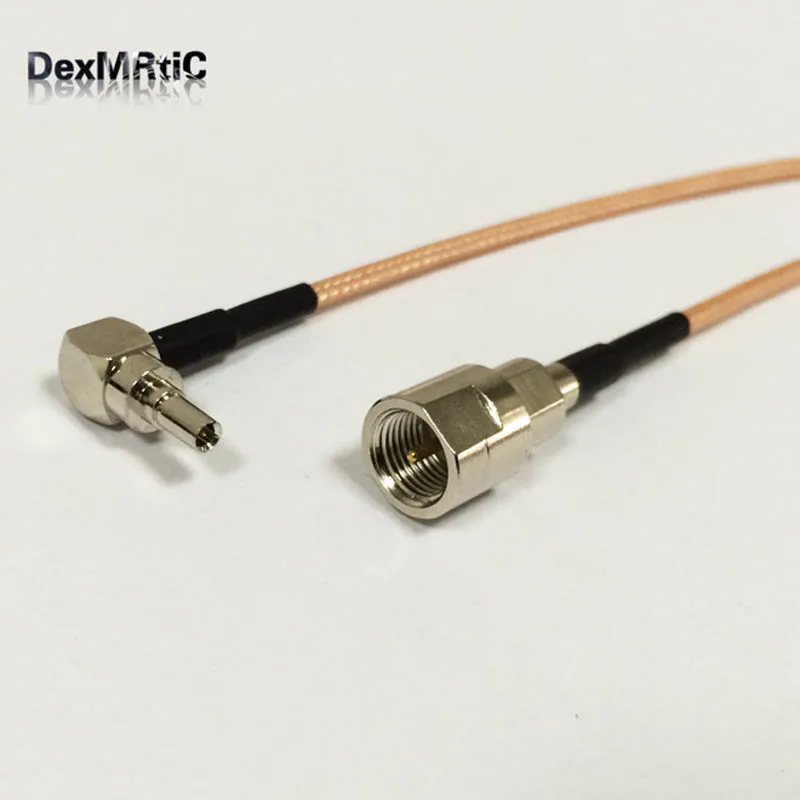 

RF FME Switch CRC9 Pigtail Cable FME Male Switch CRC9 Male Right Angle Connector RG316 Cable 15cm 6