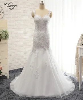 

Sexy Beach Wedding Dresses 2018 Sweetheart Sleeveless Court Train Appliques Tulle Bridal Gowns Vestido de noiva longo