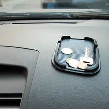 Горизонтальная черная Автомобильная противоскользящая подставка для мобильного телефона многофункциональная коробка стойка для мобильного телефона