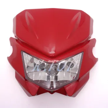 

Motorcycle Red Universal Headlight fit kawasaki KLX150 250 CRF250 450 RMZ 250 450 YZF Dirt Bike Motocross