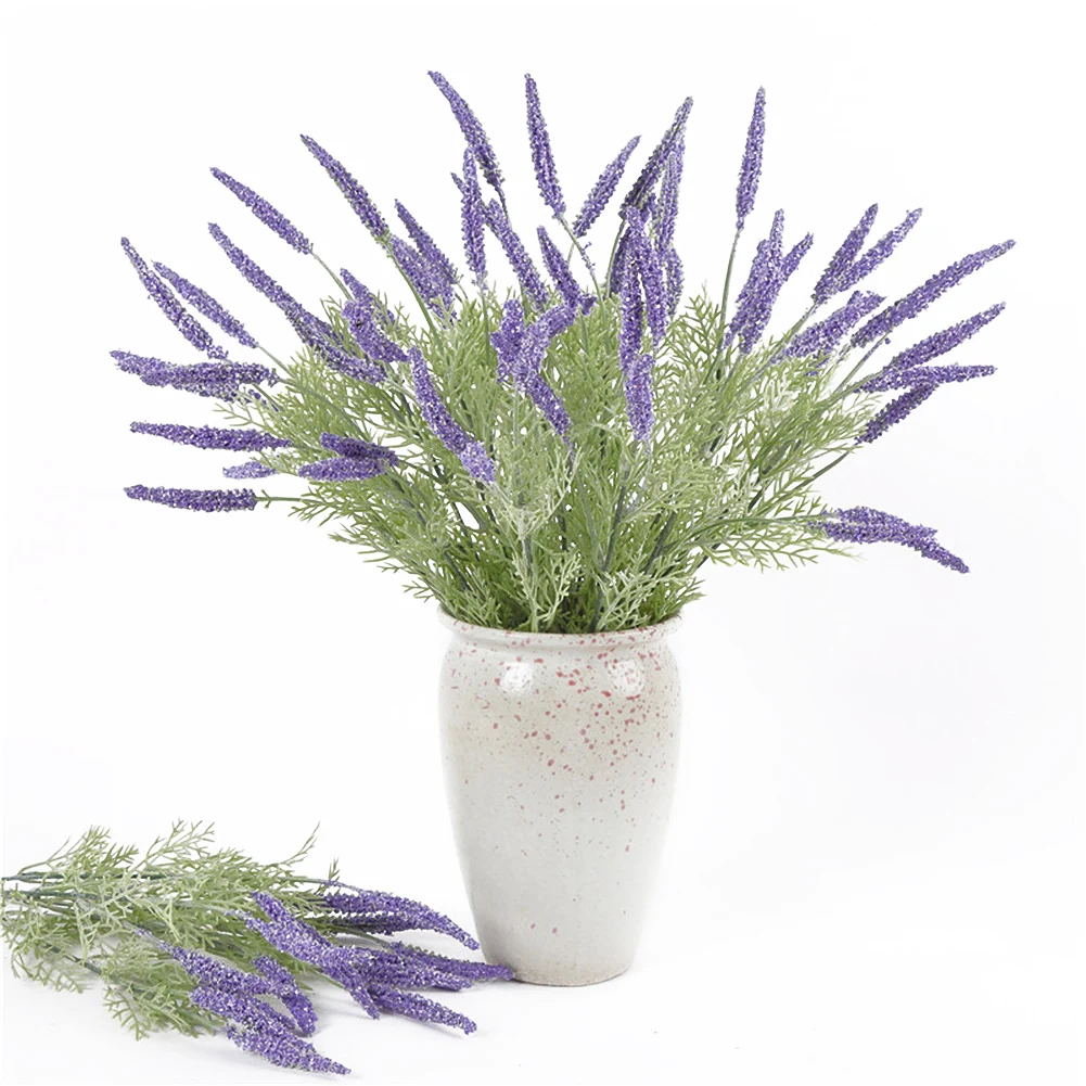 

5 Forks Artificial Lavender Flower Simulation Romantic Flower for Wedding Party Home Table Decor